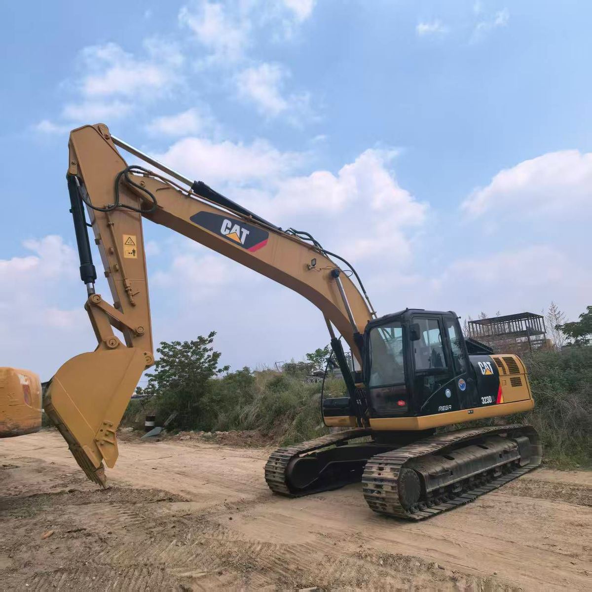 2024 Caterpillar 323D excavator for sale at the Omega Machines yard in Mohammedia, Morocco